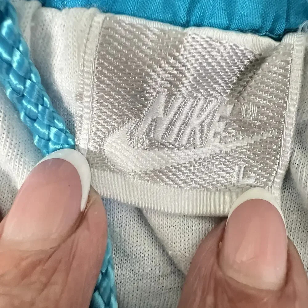 Vintage Nike Women’s Teal Nylon Windbreaker Track Pants Size L Lined 90’s